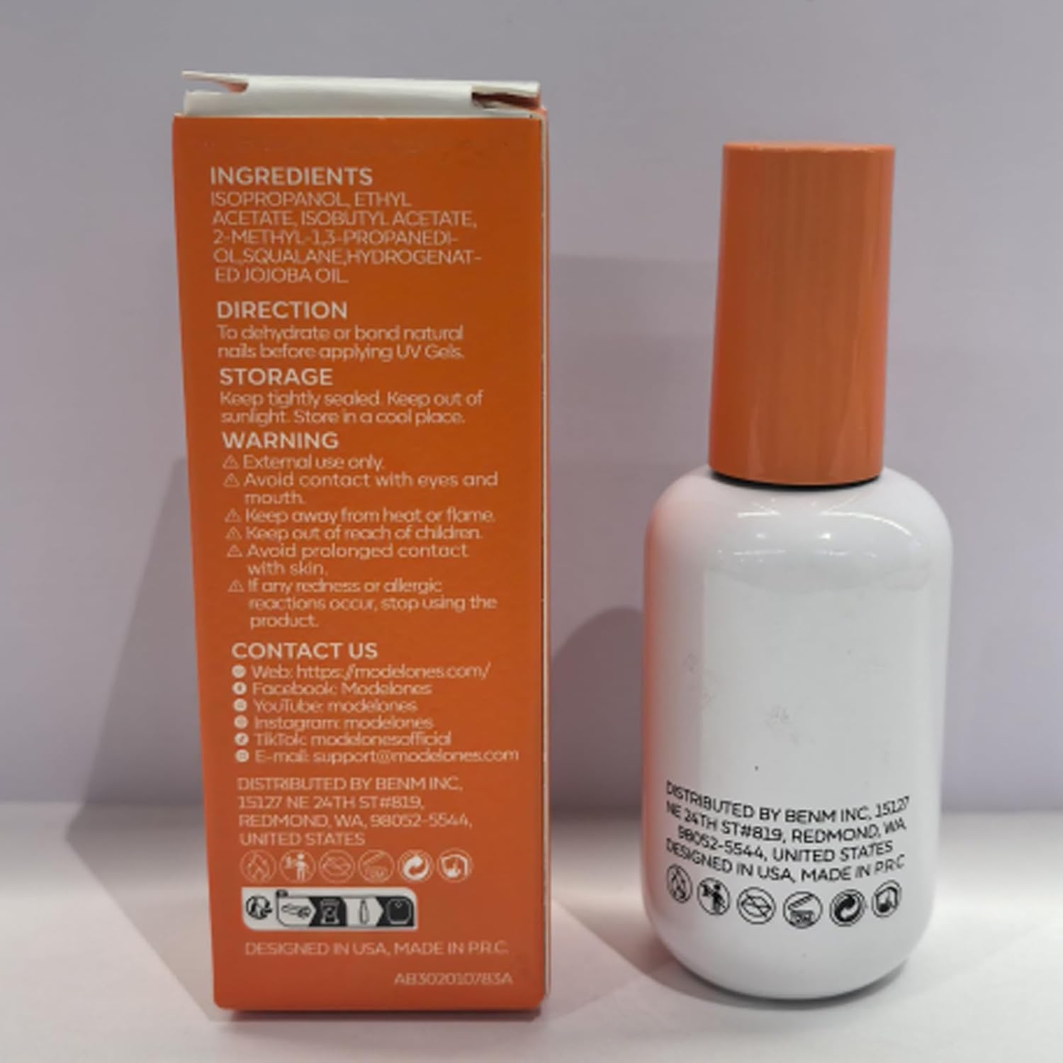 modelones Nail Dehydrator and Primer, 3-in-One HEMA-Free Nourishing Prep for Acrylic & Gel Nails, Supports Growth - Image 9