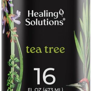 Healing Solutions Tea Tree Essential Oil Bulk, 16oz - 100% Pure Large Bottle of Tea Tree Oil for Shampoo, Hair, Soap, Spray, Skin - Large Tea Tree Oil - Big Bottle of Tea Tree Oil - Tea Tree Lotion