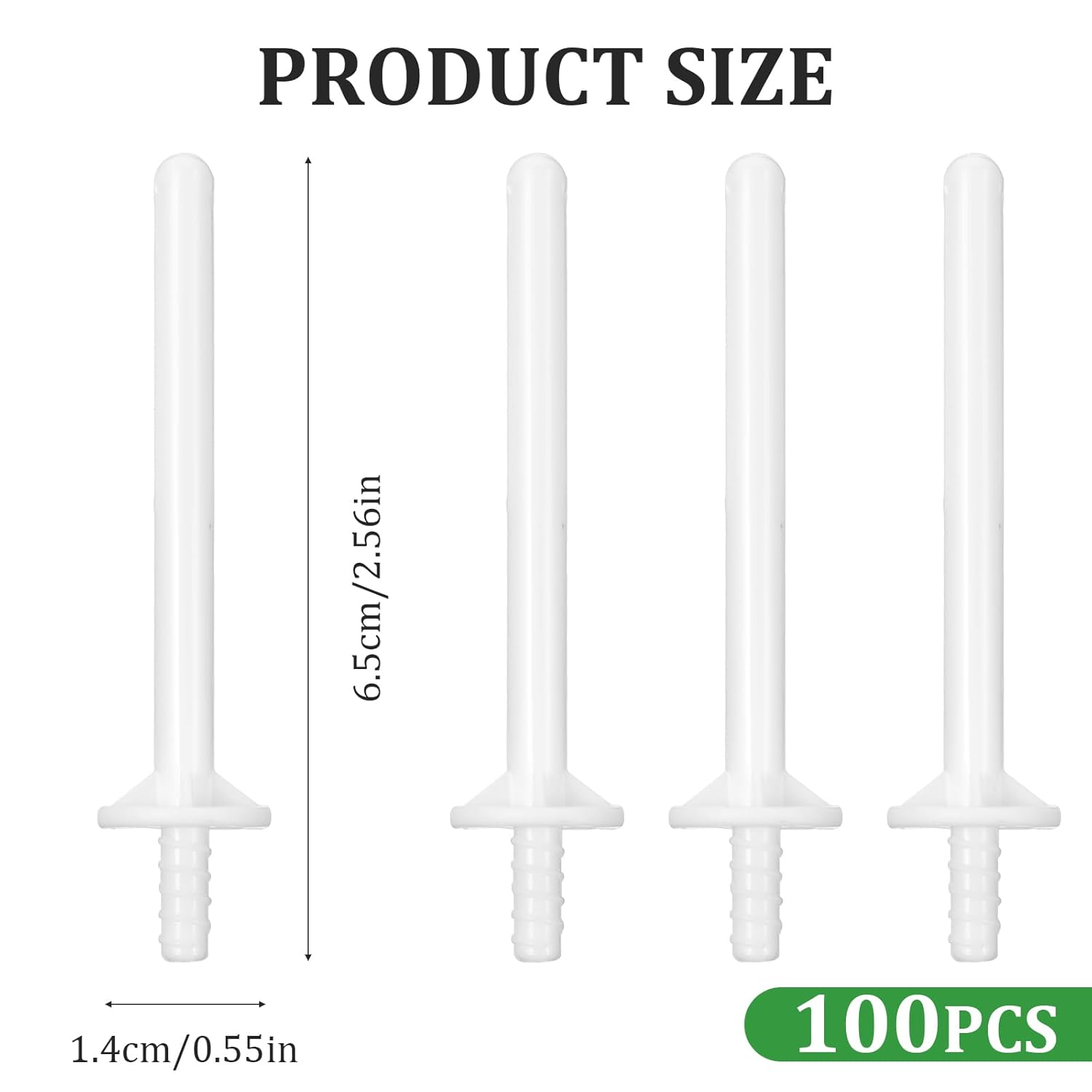 100Pcs Nose Waxing Sticks Plastic Nose Hair Remover for Men Women, Disposable Wax Applicator Sticks for Painless Nostril and Eyebrow Hair Removal(White) - Image 2