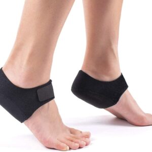Plantar Fasciitis Heel Cups for Pain [Updated Version] Protectors Sleeves Pads, Support Pain, Spur, Cracked Heels Women and Men (Black, W 4.5-7.5 M 4-6.5)