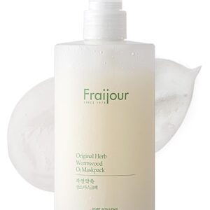 Herb Wormwood O₂ Mask Pack – Korean Oxygen Bubble Face Mask for Sensitive, Oily & Acne-Prone Skin, Exfoliating with AHA BHA, Tea Tree & Peppermint, Smooths & Refreshes, 10.1 fl.oz.