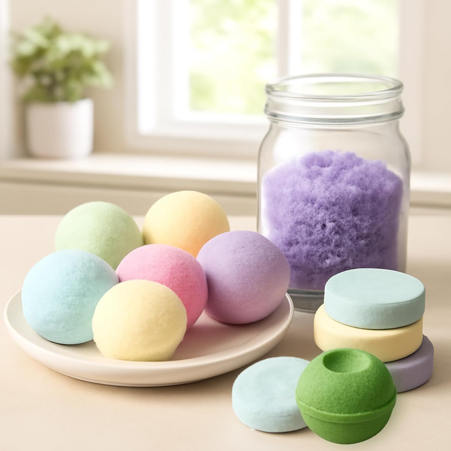 Black Bath Salt Ball Press Machine,DIY Bath Bomb Tool,Bath Salt Ball Maker with 3 Set Molds,DIY for Round,Surprise Bath Bomb Ball,Shower Steamers - Image 5