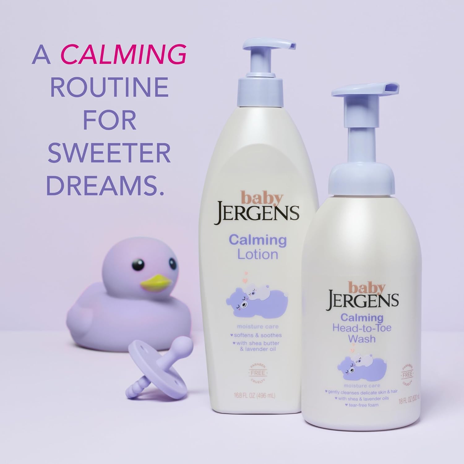 Jergens Baby Calming Tear-Free Foaming Head to Toe Wash 18 Fl Oz - Image 7