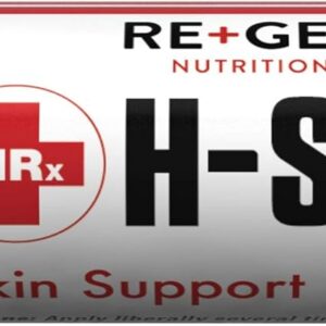 Re+Gen Nutrition H Stop Lip Balm with Shea Butter, Peppermint Oil, Tea Tree, Lemon Balm, Zinc, Coconut and More for Clear and Healthy Skin Care, Discreet Blister Support Moisturizer, 0.5 oz