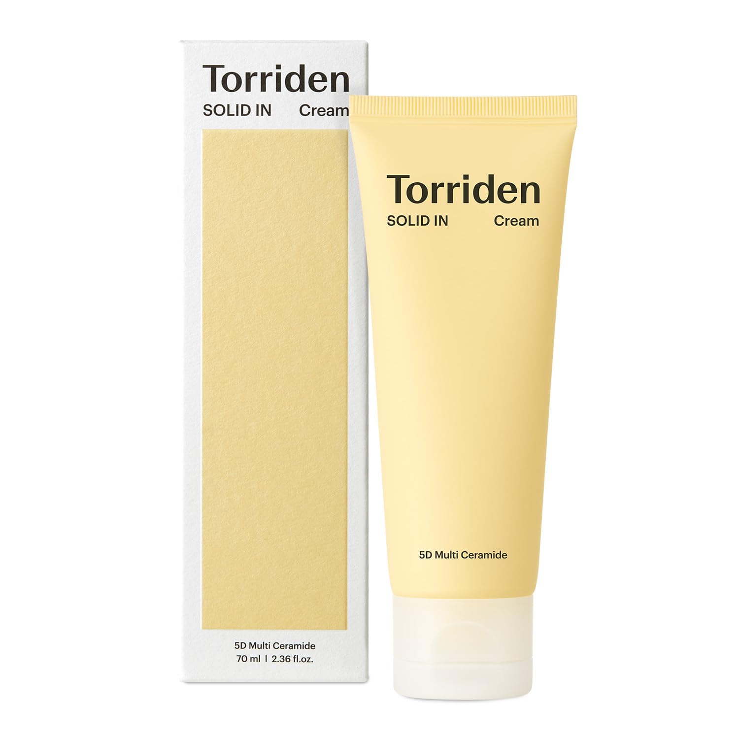 Torriden SOLID IN Ceramide Cream 70ml (2.36 fl. oz.) | Ceramide Moisturizer for Healthy Skin Barrier, Soothing, Nourishing | 5 types of Ceramide, Allantoin, Panthenol