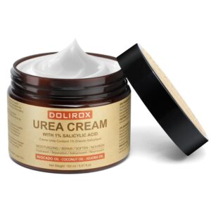 Urea Cream 40 Percent Maximum Strength - 40% Urea Foot Cream for Dry Cracked Heels & Feet - Soften and Repair Rough Skin - Heel Cream and Hand Cream for Deep Moisturizes - Unscented (5.07 fl oz)