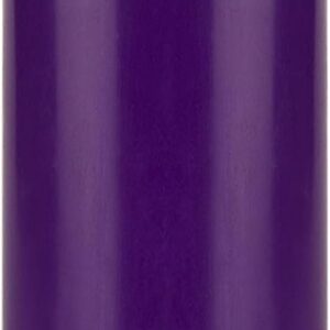 Mega Candles 1 pc Unscented Solid Bell Top Purple Pillar Candles, Hand Poured Premium Wax Candle 2 Inch x 6 Inch, Home Décor, Wedding Centerpieces, Birthdays, Celebrations, Party Events, Memorials