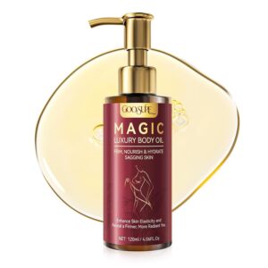 Magic Body Firming Oil,Deep, Lasting Hydration, 4.06 FL OZ, Natural Botanicals Firming O il for Women, Fast-Absorbing with Cactus Extract & Camellia Oil, Vitamin E, Targets Abdomen/Thighs