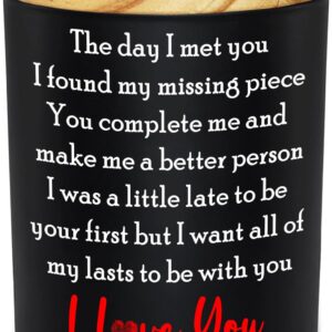 Couple Gifts for Him Her - Long Lasting Vanilla Lavender Scented Candle 10 oz - Anniversary Birthday Gifts for Women Men Couples Boyfriend Girlfriend Husband Wife