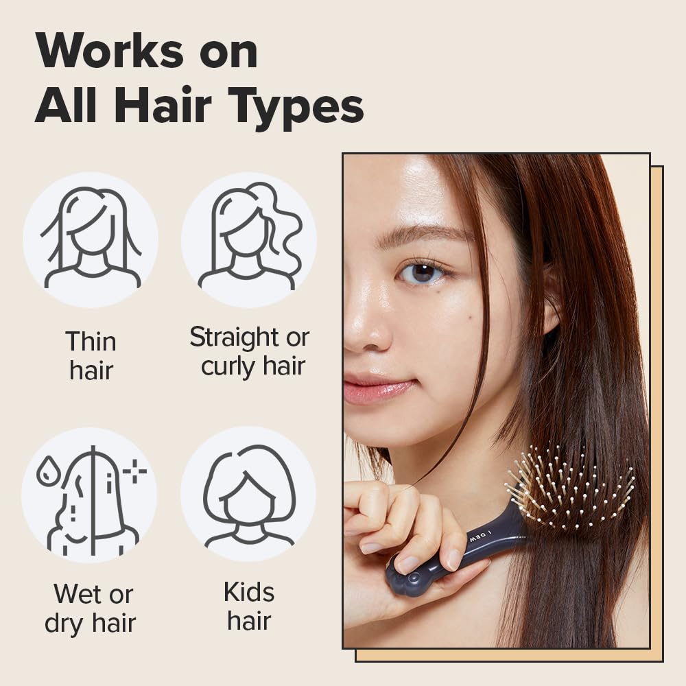 I DEW CARE Biotin Clarifying Dry Shampoo 4 oz with Detangling Brush All Hair Types Non-aerosol Benzene-free - Image 6
