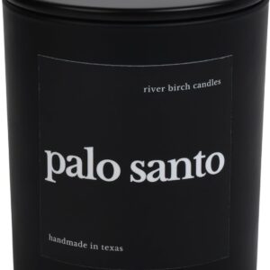 River Birch Candles Palo Santo Scented Candle | Premium, All-Natural, Non-Toxic, Soy Candles | 10oz 50 Hr Burn Time | Cozy Relaxing Gifts for Home