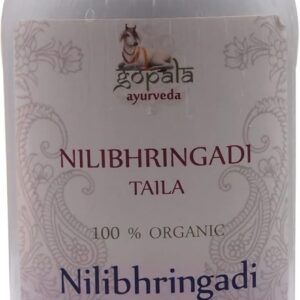 NEELIBHRINGADI Oil - 500ML (USDA Certified Organic) | Herbal Massage Oil Made with 100% Certified Organic Ayurvedic Herbs by Gopala Ayurveda