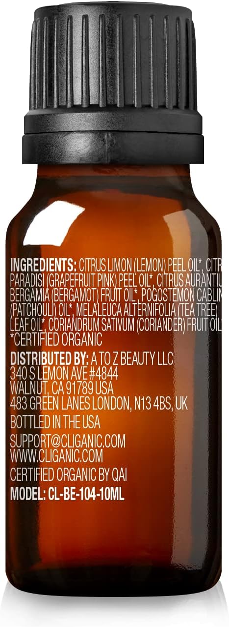 Cliganic Clean Breeze Essential Oil Blend 10ml Natural Aromatherapy for Diffusers - Image 2