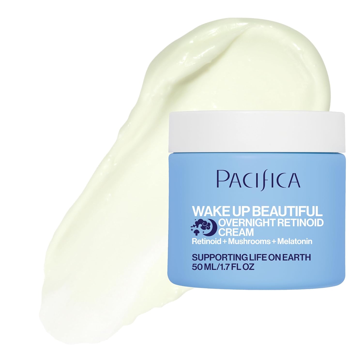 Pacifica Wake Up Beautiful Retinoid Night Cream – Overnight Anti-Aging Moisturizer with Hyaluronic Acid & Melatonin, Reduces Wrinkles & Fine Lines, Hydrating and Gentle for Dry or Mature Skin, Vegan - Image 19