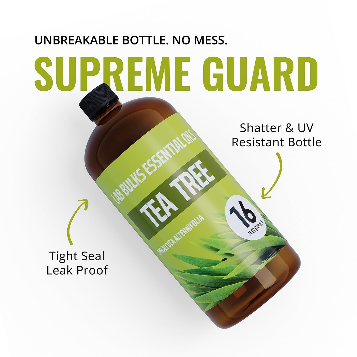 Tea Tree Essential Oil 16 oz Bottle for Diffuser, Face, Hair, and Aromatherapy - Image 8