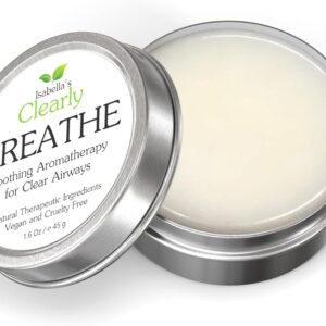 BREATHE Easy, Natural Aromatherapy Essential Oil Blend for Sinus and Nasal Congestion Relief, Seasonal Allergie, Chest Rub | For Adults, Kids, Toddlers, Babies with Peppermint + Eucalyptus | USA Made