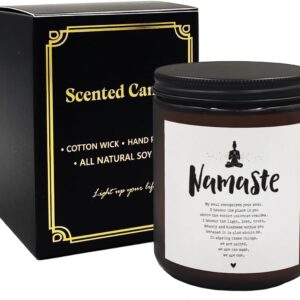 Mancheng-zi Namaste Candle - Yoga & Meditation Gift for Women, Spiritual Room Decor