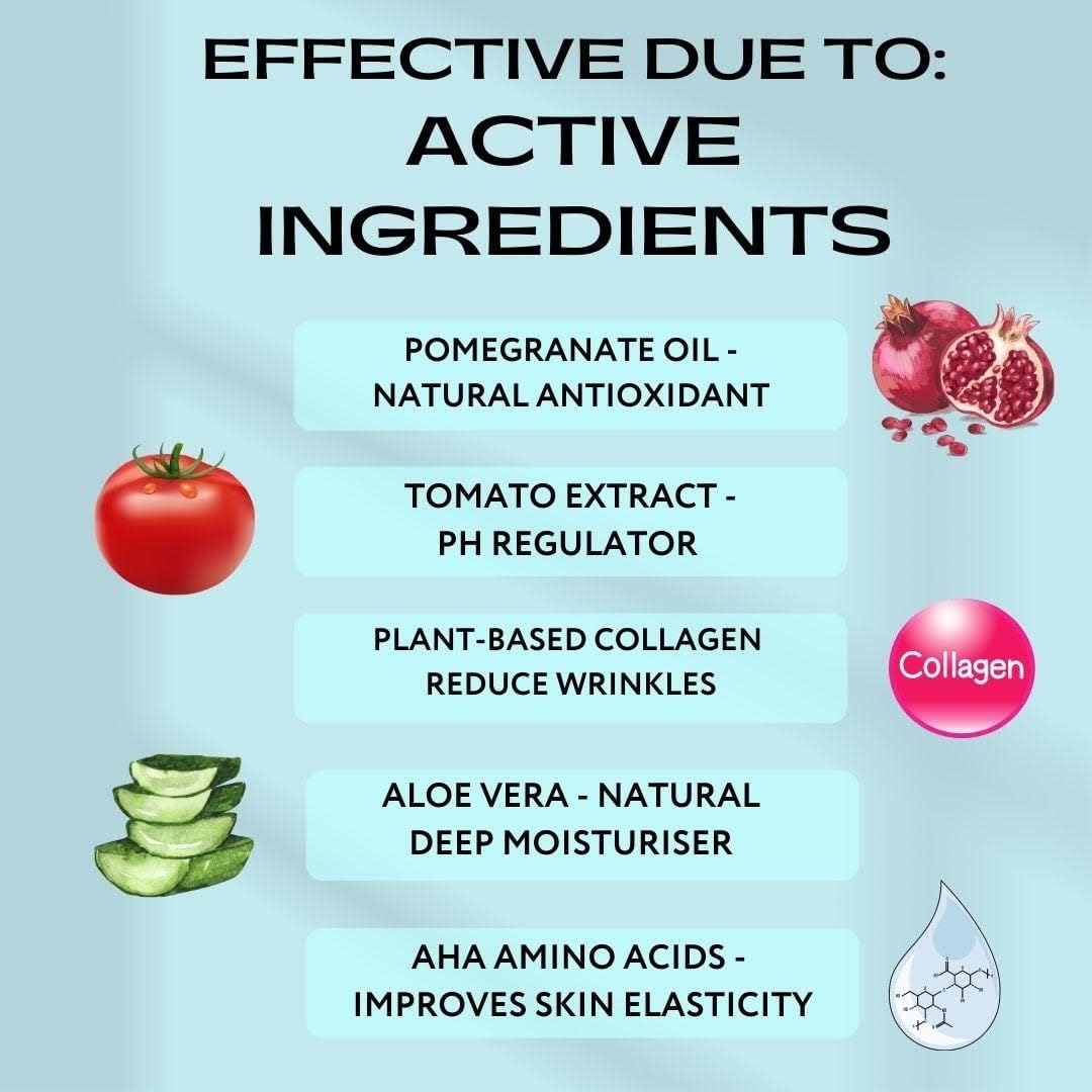 AquaBio Organic Vegan AHA Face Scrub 3.4 Oz with Shea Butter and Pomegranate - Image 7