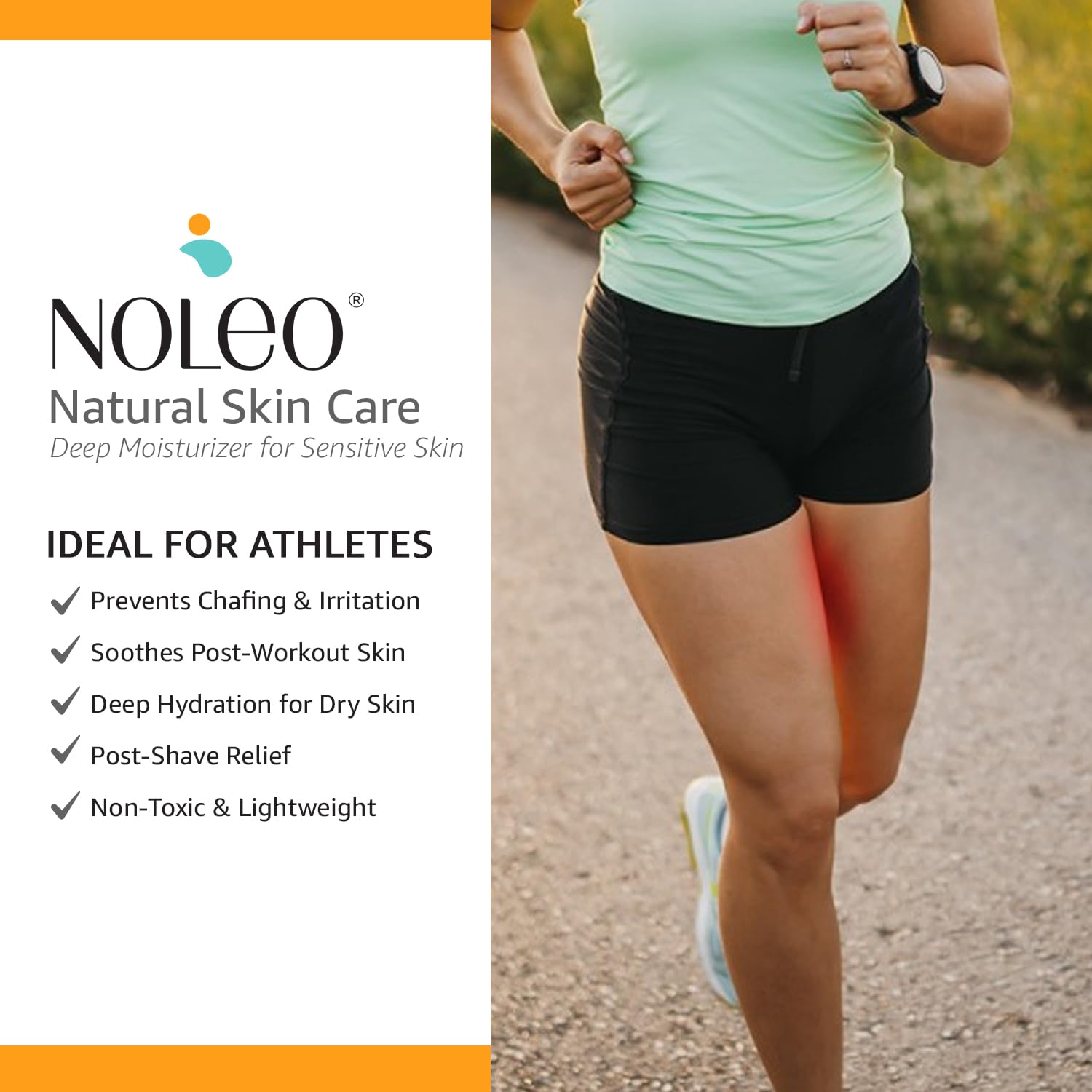 NOLEO Natural Skin Care – Deep Moisturizer for Sensitive Skin | Soothes Redness, Chafing & Irritation | Non-Toxic, EWG Verified, Organic | Face & Body Cream for Adults & Babies – 8oz - Image 5