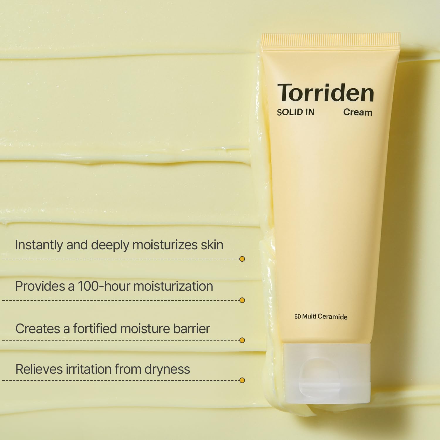 Torriden SOLID IN Ceramide Cream 70ml (2.36 fl. oz.) | Ceramide Moisturizer for Healthy Skin Barrier, Soothing, Nourishing | 5 types of Ceramide, Allantoin, Panthenol - Image 4