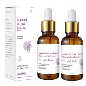 2PCS Bakuchiol Retinol Rejuvenation Serum, Bakuchiol Retinol Serum Korean, Bakuchiol Serum For Anti Aging & Wrinkle, Korean Retinol Serum For Glow Skin, For All Skins (2PCS)
