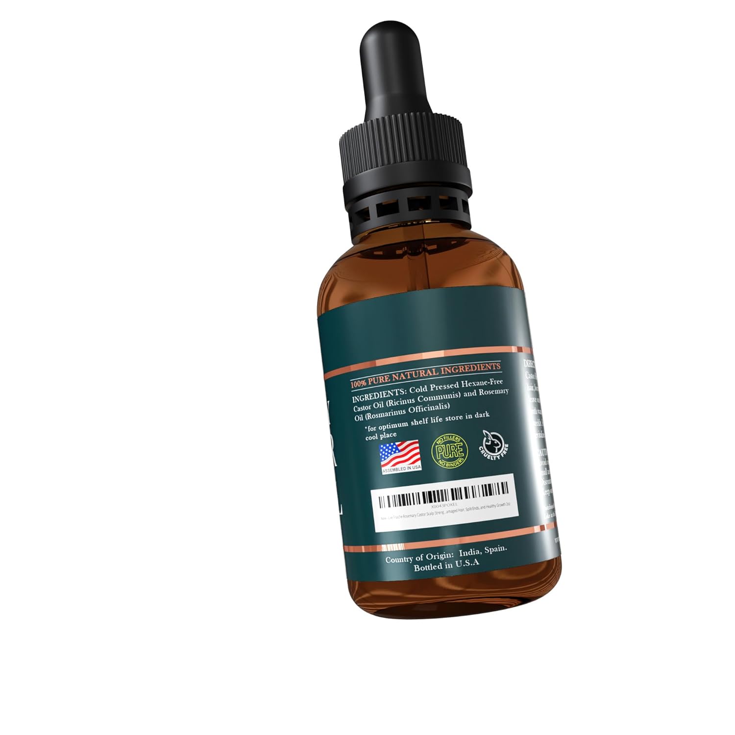 Live Fraiche Rosemary Castor Oil for Hair Growth 4 Ounce - Cold Pressed Castor Oil and Rosemary Oil for Damaged Hair to Reduce Hair Loss - Image 9