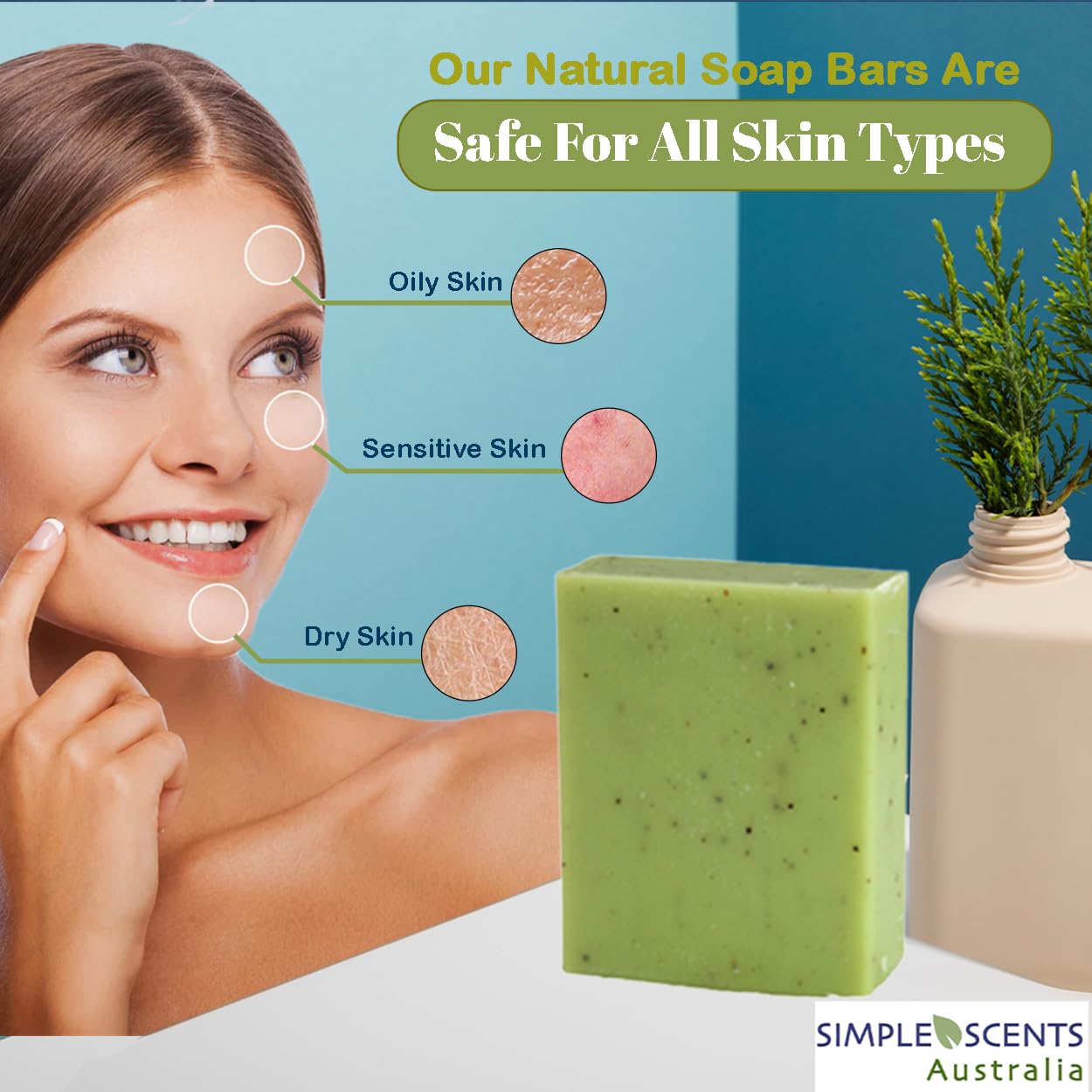 Lemon Myrtle Triple Milled Natural Soap Bars 12 Pack Moisturizing 3.5oz with Shea Butter - Image 5
