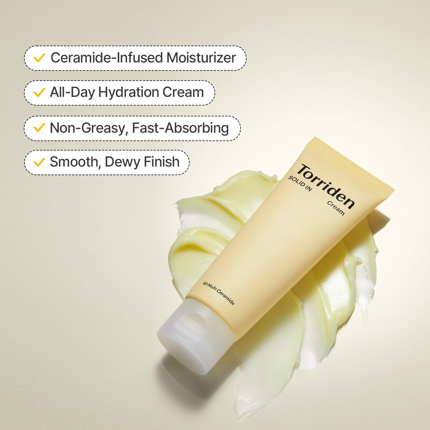 Torriden SOLID IN Ceramide Cream 70ml (2.36 fl. oz.) | Ceramide Moisturizer for Healthy Skin Barrier, Soothing, Nourishing | 5 types of Ceramide, Allantoin, Panthenol - Image 6