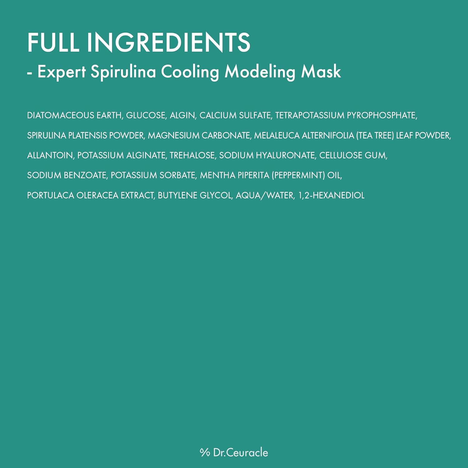 leegeehaam Dr.Ceuracle Expert Spirulina Cooling Modeling Face Mask - Korean Skincare Jelly Facial Mask for Glass Glow Skin, DIY Home Spa (1kg / 35.24 oz.) - Image 7