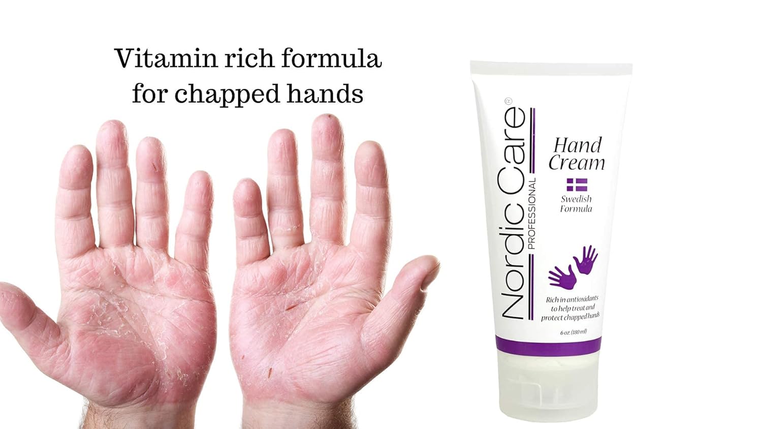 Nordic Care Foot Care Cream (2 pack) + Hand Cream | Hydrates and Treats Severely Dry Feet & Cracked Heels | Urea & Glycerin Relieves Itchy Dry Skin - Image 2