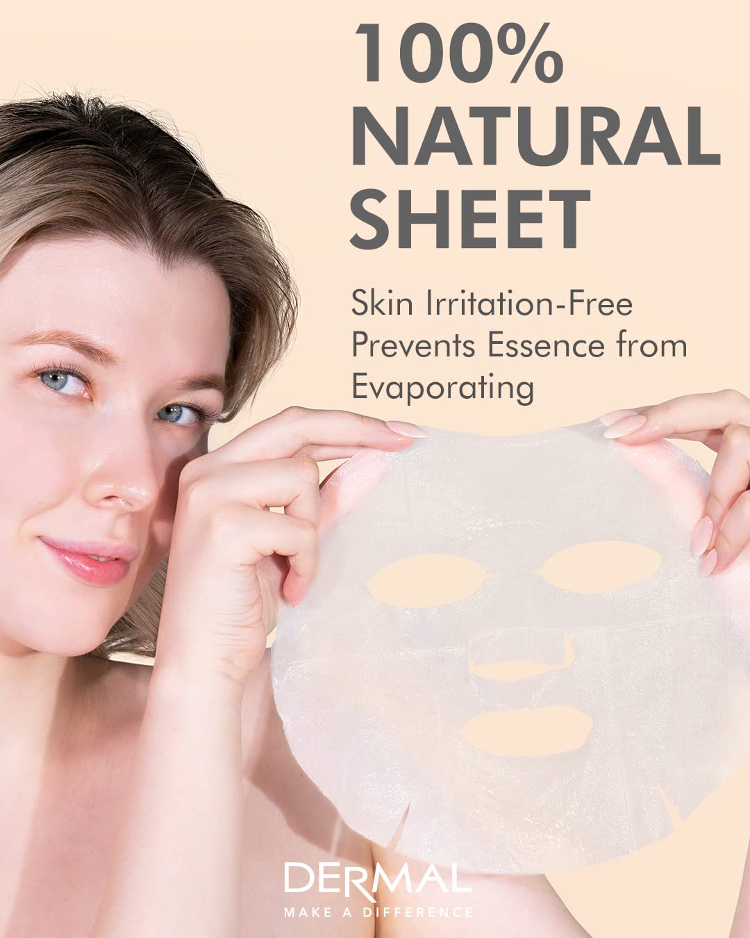 DERMAL 78 Combo Pack Collagen Essence Korean Face Mask - Hydrating & Soothing Facial Mask with Panthenol - Hypoallergenic Self Care Sheet Mask for All Skin Types - Natural Home Spa Treatment Masks - Image 5