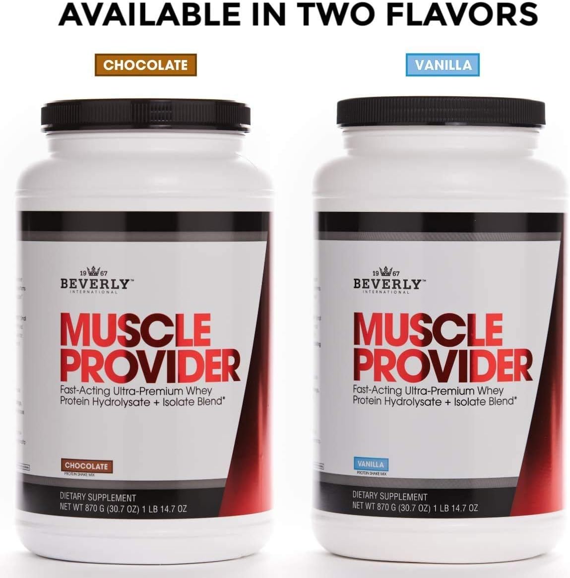 Beverly International Muscle Provider Vanilla Whey Protein Powder 30 Servings for Lean Muscle Recovery - Image 5