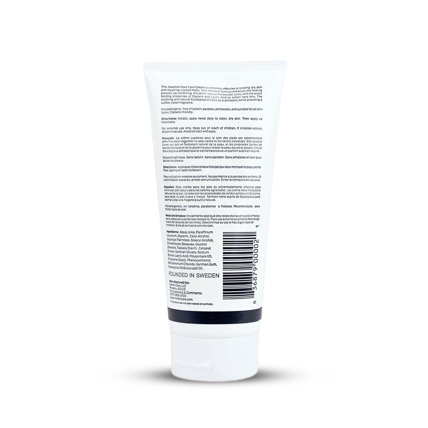 Nordic Care Foot Care Cream - Intensive Repair Foot Cream With Urea & Eucalyptus Oil for Cracked Heels, Foot Care Cream Provides Deep Hydration & Prevent Further Cracking | (6 Ounce, Pack of 1) - Image 2