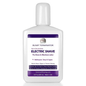 Bump Terminator Pre Electric Shave and Anti Bump Aftershave Lotion, Razor Bumps and Ingrown Hair Treatment, After Shave Bump Treatment & Back Of Head Bumps Remover, 6.8 oz