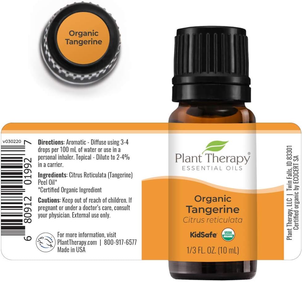 Plant Therapy Organic Tangerine Essential Oil 10 mL 100% Pure Undiluted - Image 5