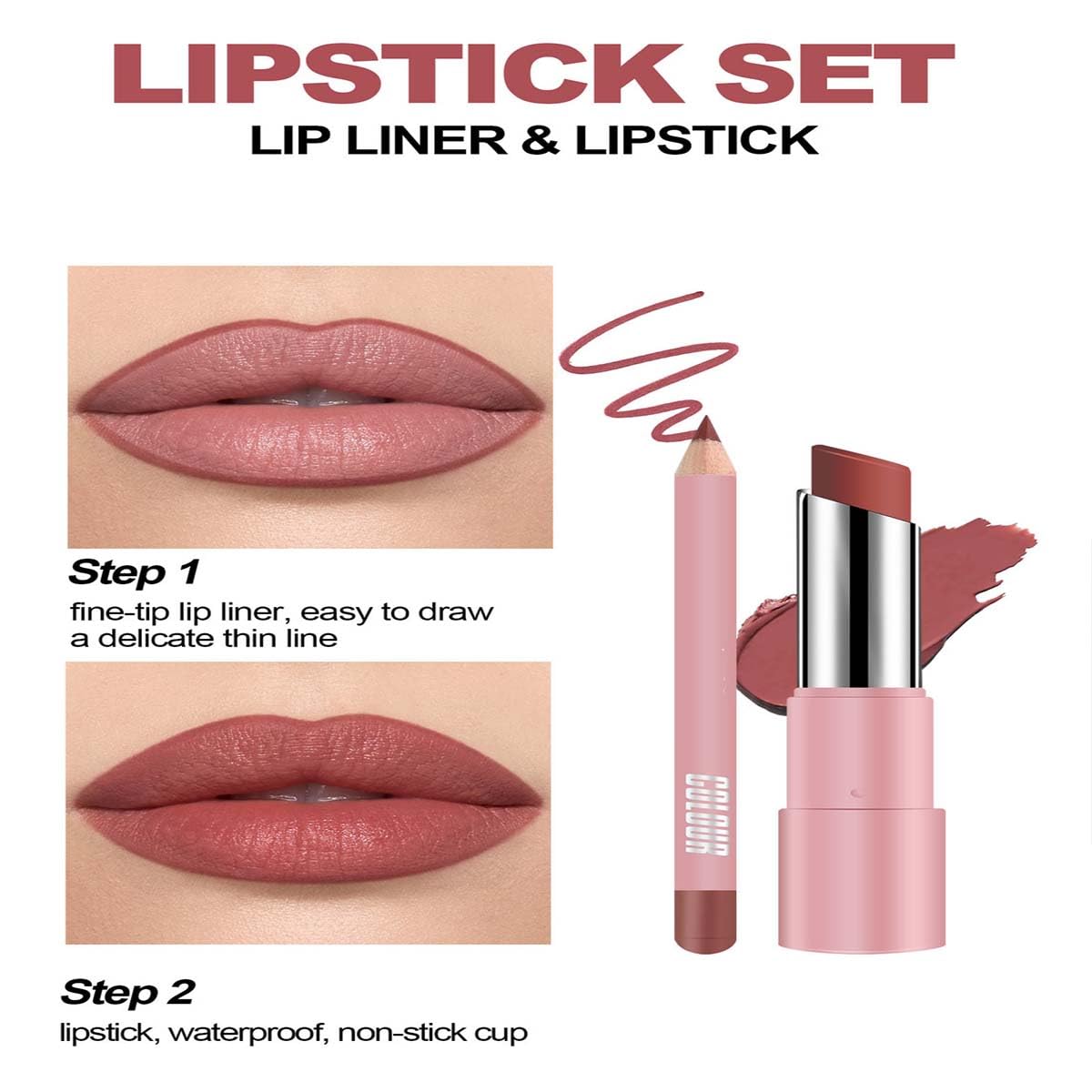 Joyeloo Genli Pink Drip Hydrating 24hr Waterproof Lip Balm and Glaze Oil 0.15 oz - Image 5