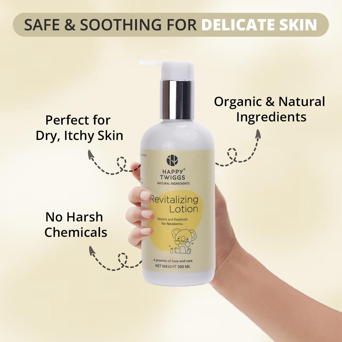 Organic Revitalizing Body Lotion for Newborn, Kids, Adults - Vitamin C & Watermelon Extract for Sensitive Skin, Non-Greasy, Tear-Free, Hydrating & Nourishing Body Lotion - Moisturizes & Protects - Image 3