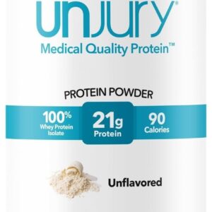 Unflavored Protein Powder | 21g 100% Whey Isolate Protein Powder | Unflavored Whey Protein Powder | Low Carb and Sugar Free Whey Protein Isolate | Gluten Free | Certified Kosher | 15 Servings