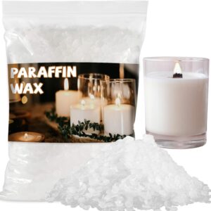 Paraffin Wax for Candle-Making - 430G White Paraffin Wax Beads Pellets for DIY Craft Projects,Candle Making,Canning,Waterproofing,Furniture Metal Preservation for Christmas,Halloween Decoration
