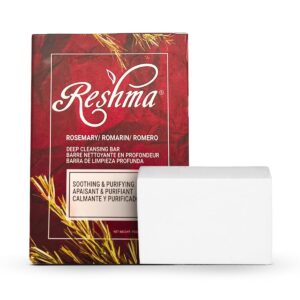 Reshma Beauty Rosemary Soap | Infused with Rosemary Oil and Olive Oil | Anti-Aging Face & Body Soap Bar |Suitable for Normal to Dry Skin | Calming and Rejuvenating |(Pack Of 12)