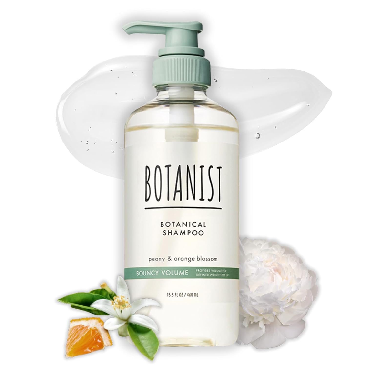 Organic Shampoo for Women & Men, Curly Hair Shampoo for Dry, Damaged Hair with Natural Protein, Collagen, Keratin& Ceramide from Japan, Silicone& Sulfate Free 15.5 Fl Oz PEONY& ORANGE BLOSSOM