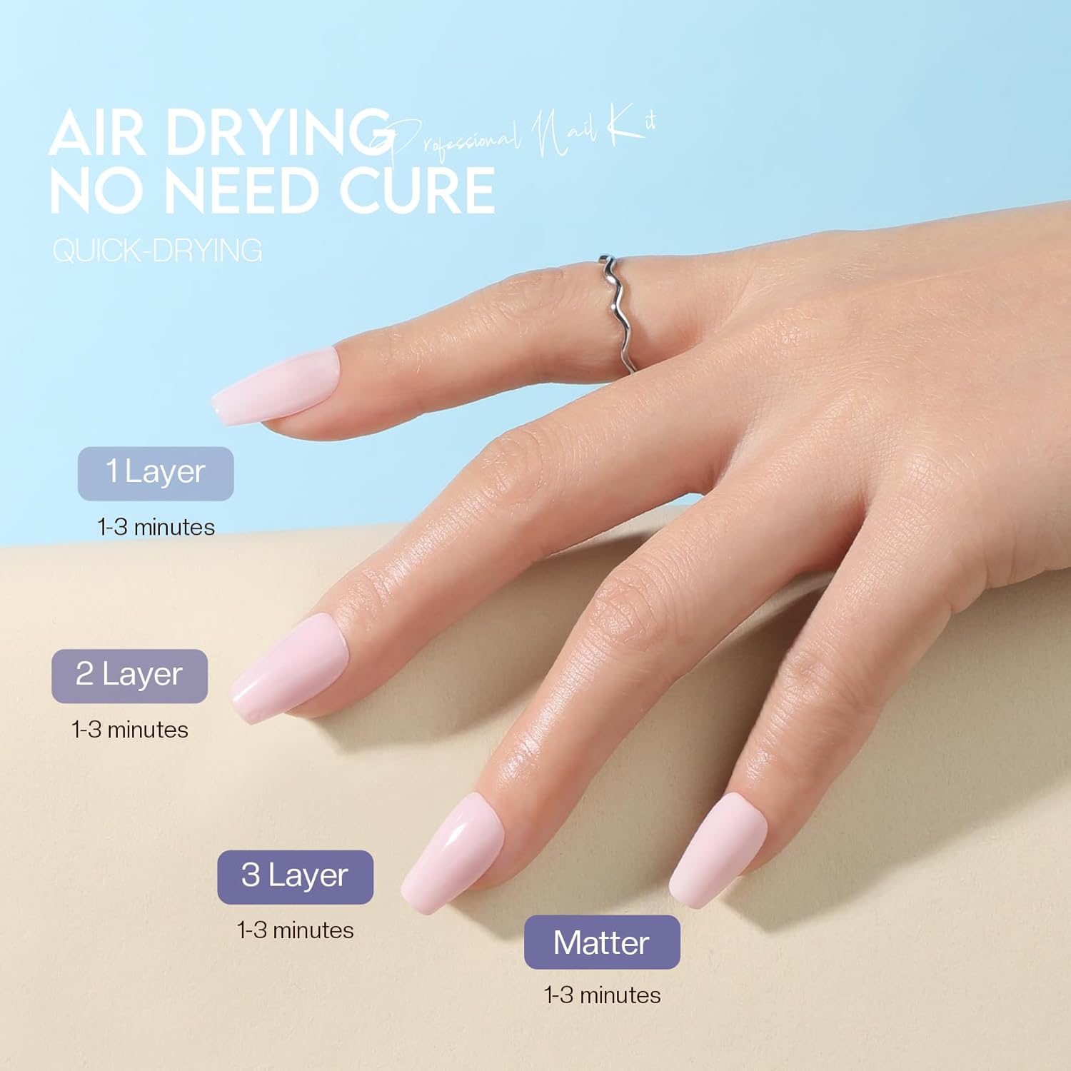 Morovan 15 Color Pastel Nail Polish Set 8ml Bottles for Women - Image 6