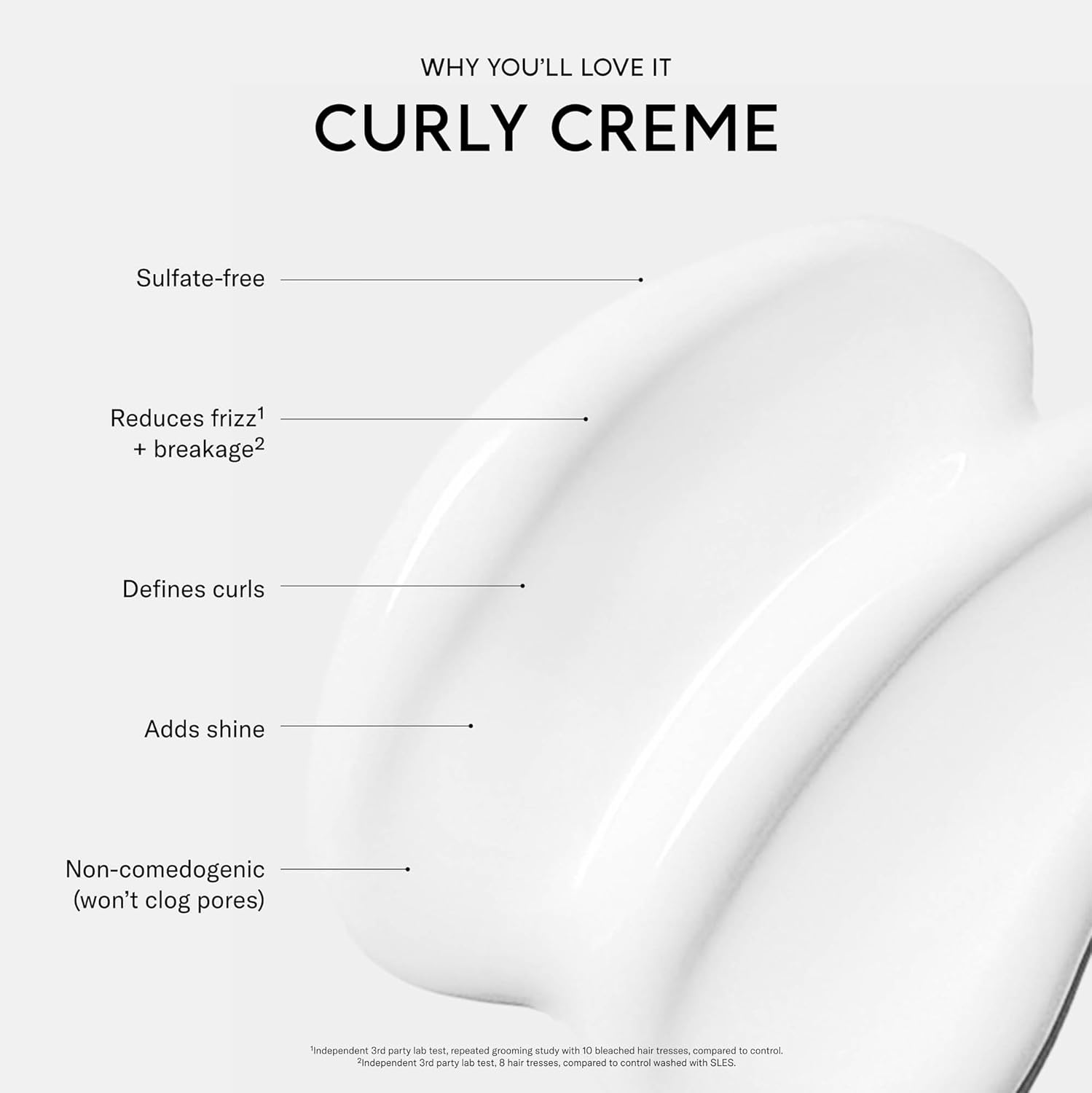 SEEN Curly Creme, Fragrance Free - Non-Comedogenic & Sulfate Free Curl Defining Styling Hair Cream- Anti Frizz- Heat Protectant- Safe for Sensitive Skin - Image 3