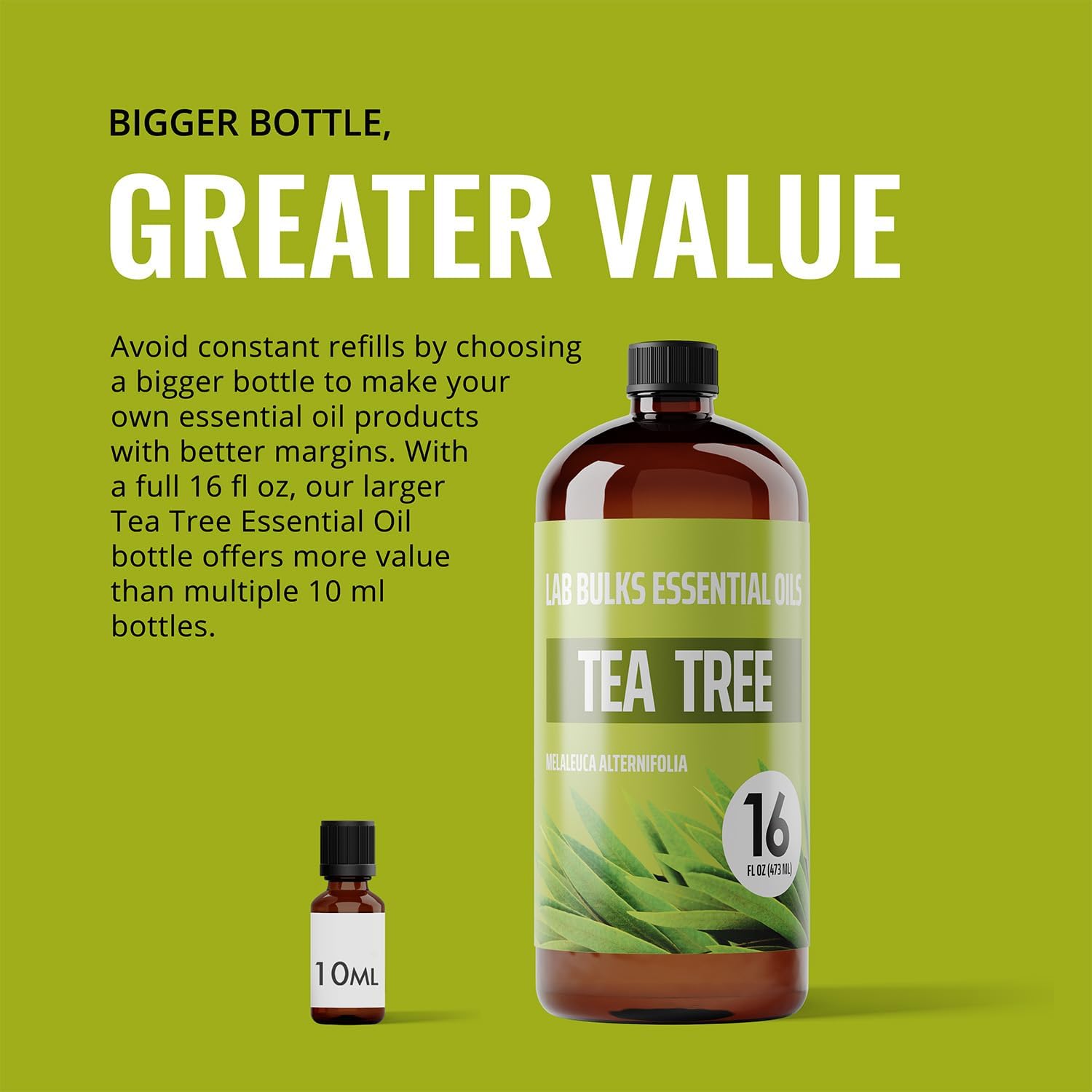 Tea Tree Essential Oil 16 oz Bottle for Diffuser, Face, Hair, and Aromatherapy - Image 6