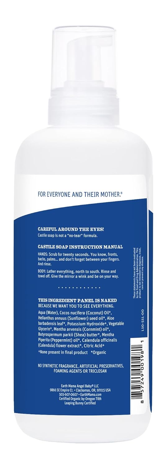 Earth Mama Wild Peppermint Foaming Hand and Body Wash Refill 34 fl oz 2-Pack - Image 9