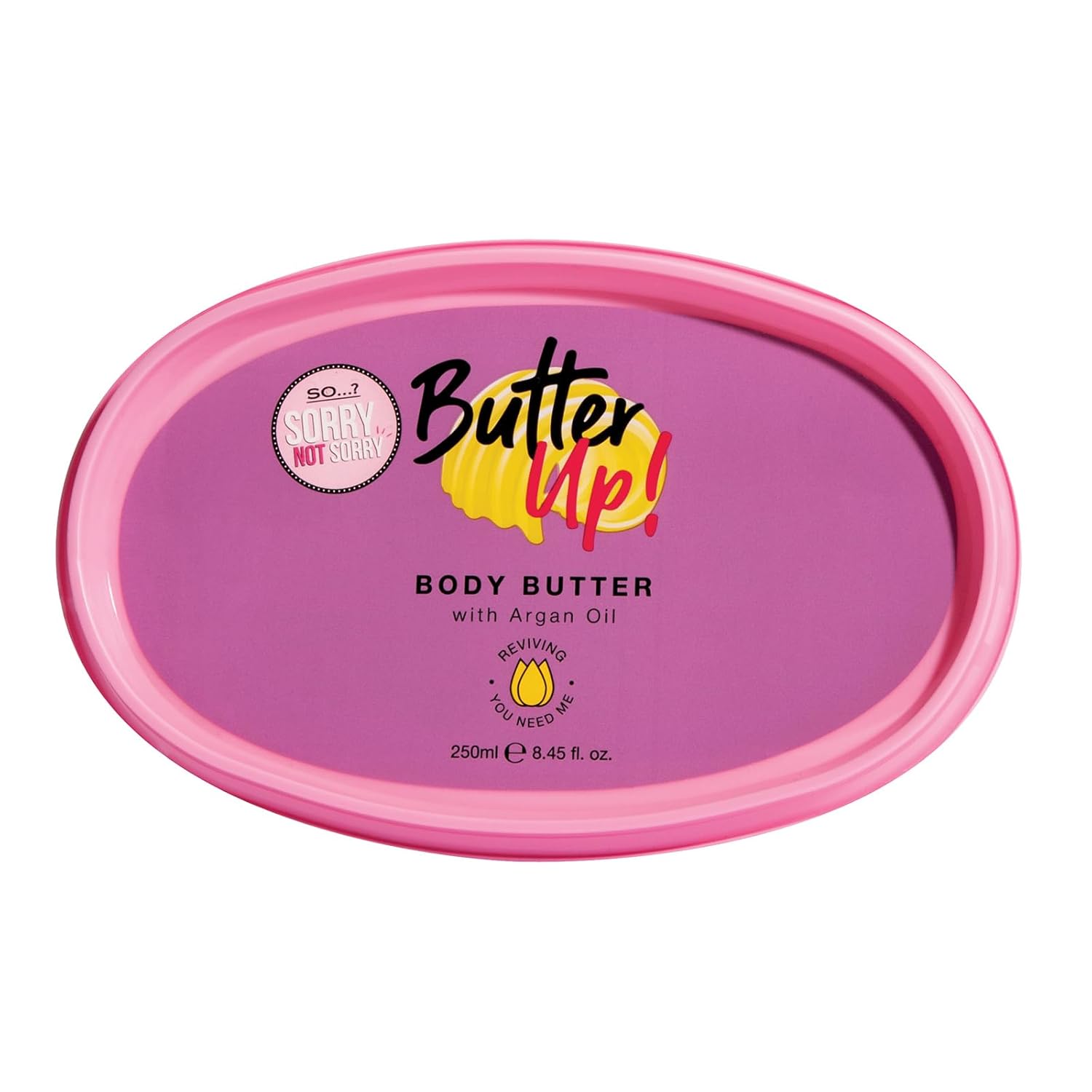 So� Sorry Not Sorry Butter Up Body Butter - Infused with Argan Oil and Vanilla - Nourishing Body Lotion for Women - 8.45 oz