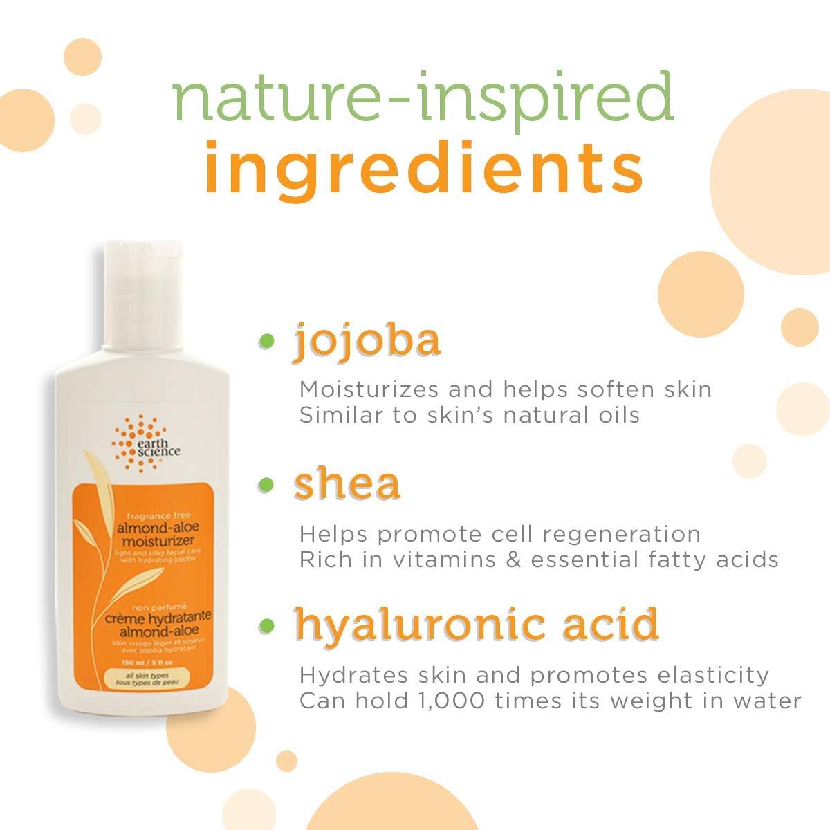Earth Science Fragrance-Free Almond-Aloe Moisturizer 5 fl oz Daily Hydration - Image 3