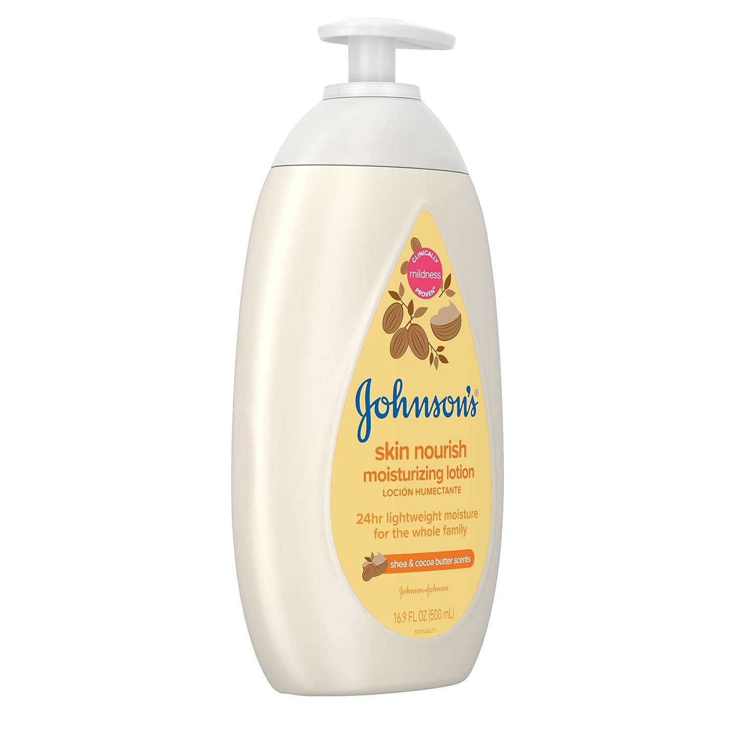 Johnson's Skin Nourish 16.9 fl oz Moisturizing Baby Lotion for Dry Skin Shea Cocoa Butter - Image 12