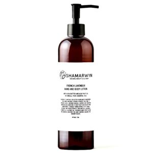 Lavender Hand & Body Lotion Zen Blend Natural-Organic Hydrating Shea Butter & Acaí Fruit Oil 8oz by Shamarwyn