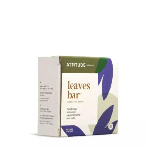 ATTITUDE Soap Bar, Natural Origin, Nourishing Cleanser for Hands and Body, Repairs and Soothes Dry Skin, Avocado Oil & Shea Butter, EWG Verified & Vegan, Herbal Musk, 4 Oz (Pack of 2)